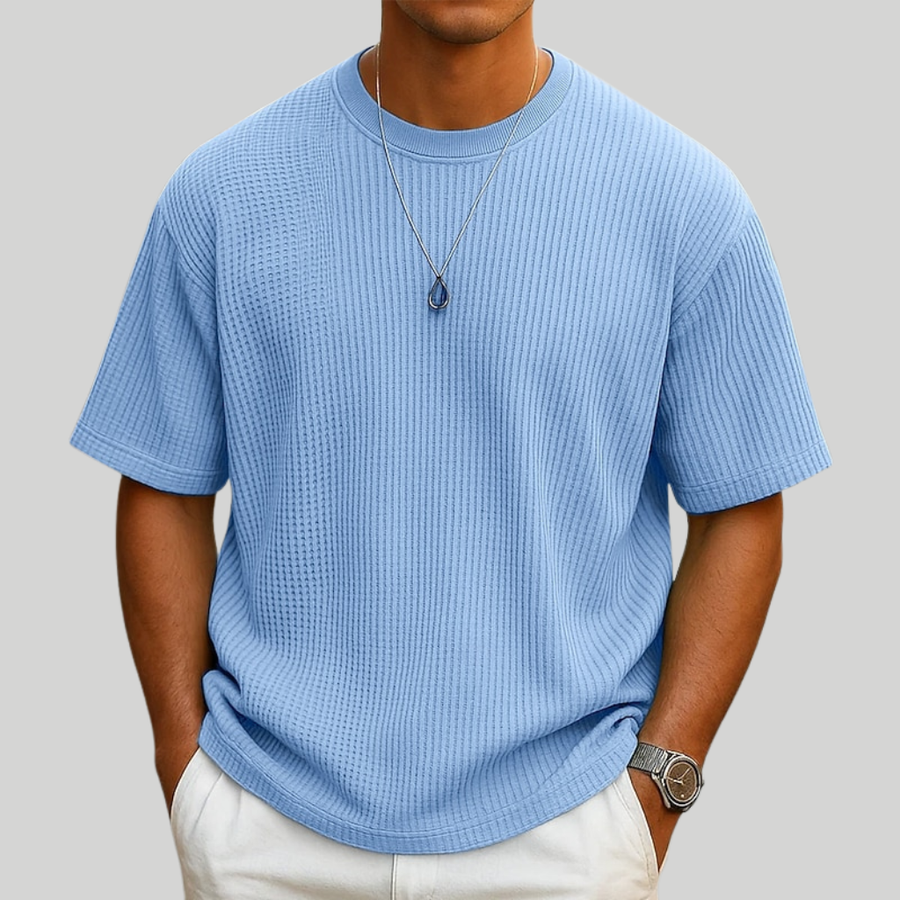 Rafello's | Men's Waffle Knit Summer T-Shirt