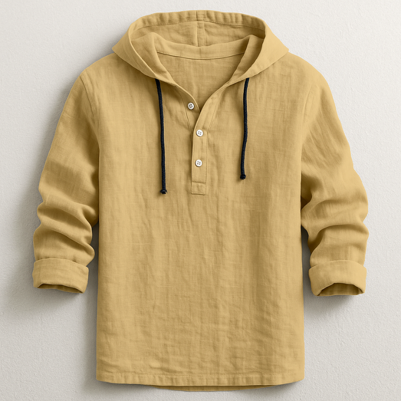 Dante | High Quality Men's Linen Shirt with Hood