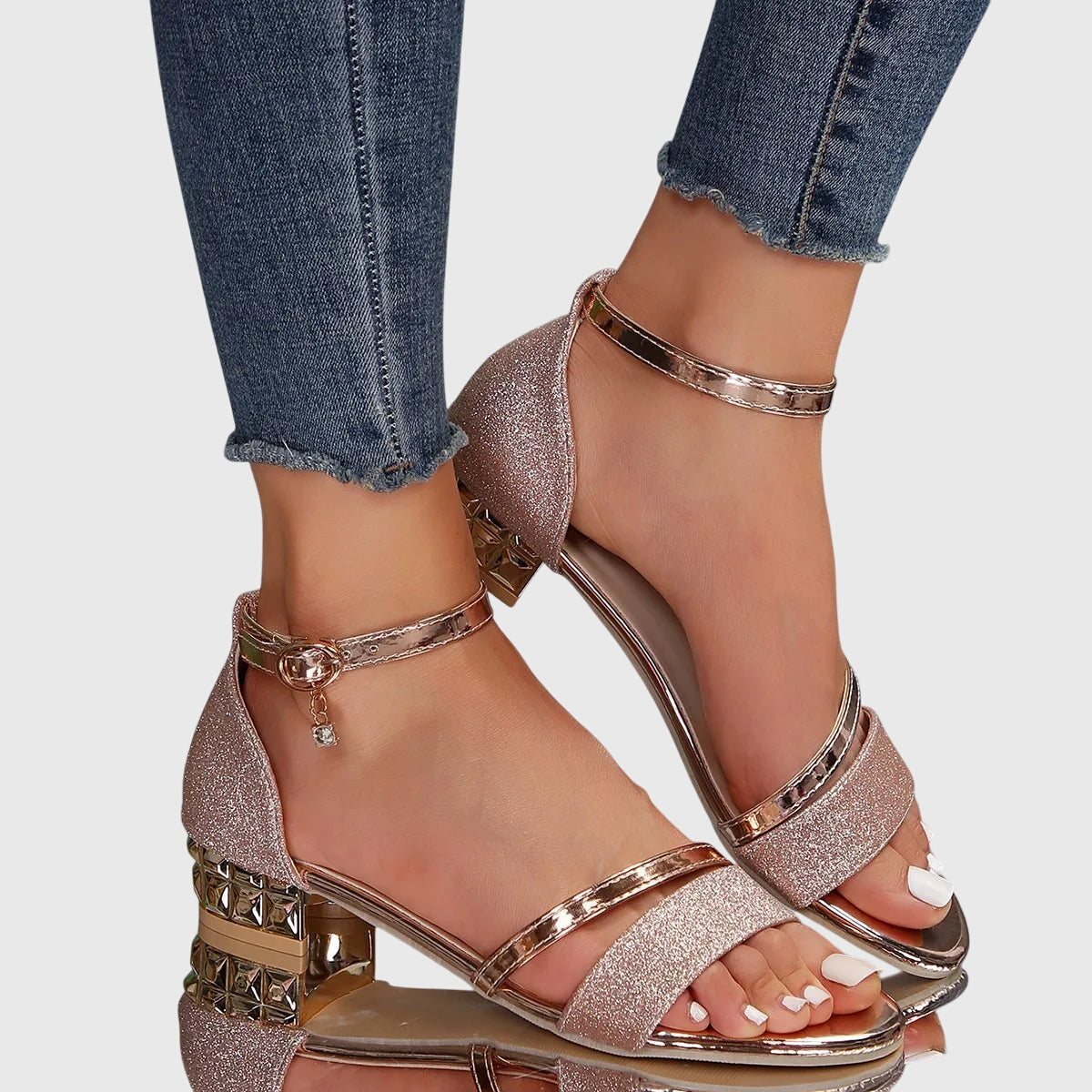 Alison | Low-Heel Strappy Sandals