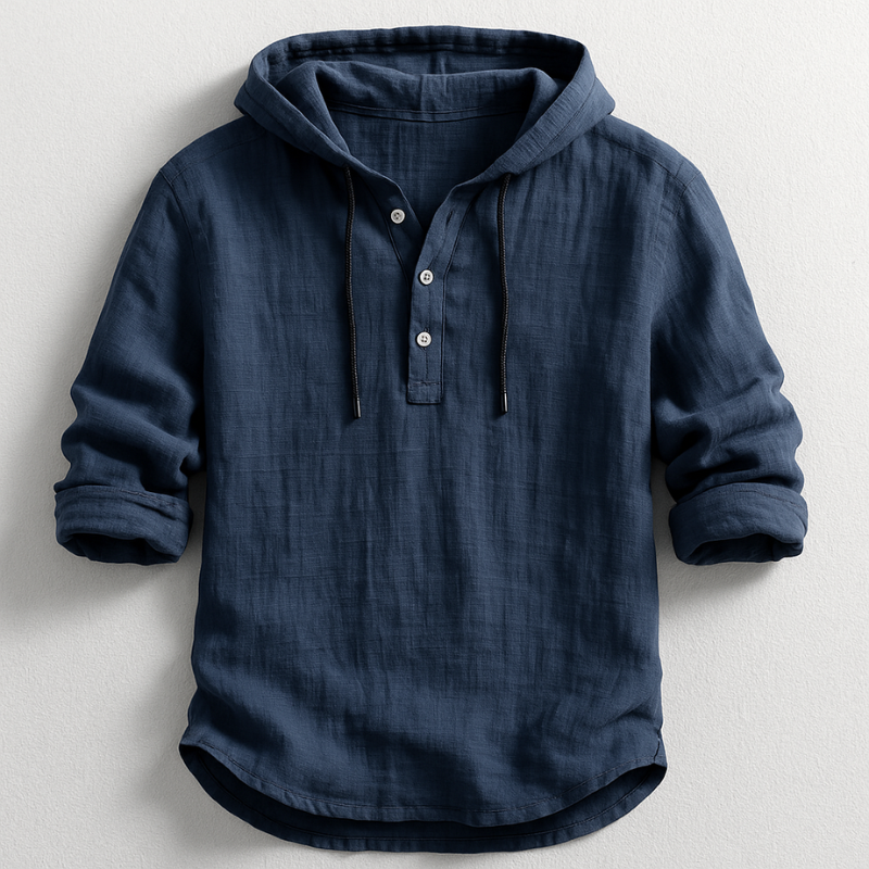 Dante | High Quality Men's Linen Shirt with Hood
