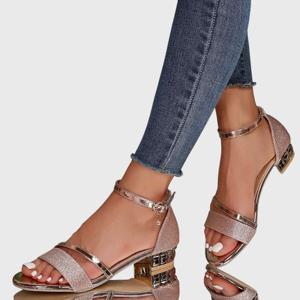 Alison | Low-Heel Strappy Sandals