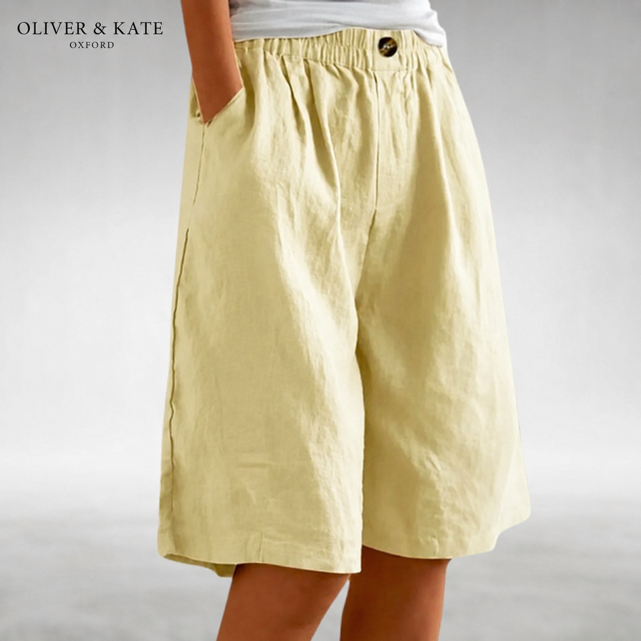 Diane | Cotton-Linen Comfort Shorts