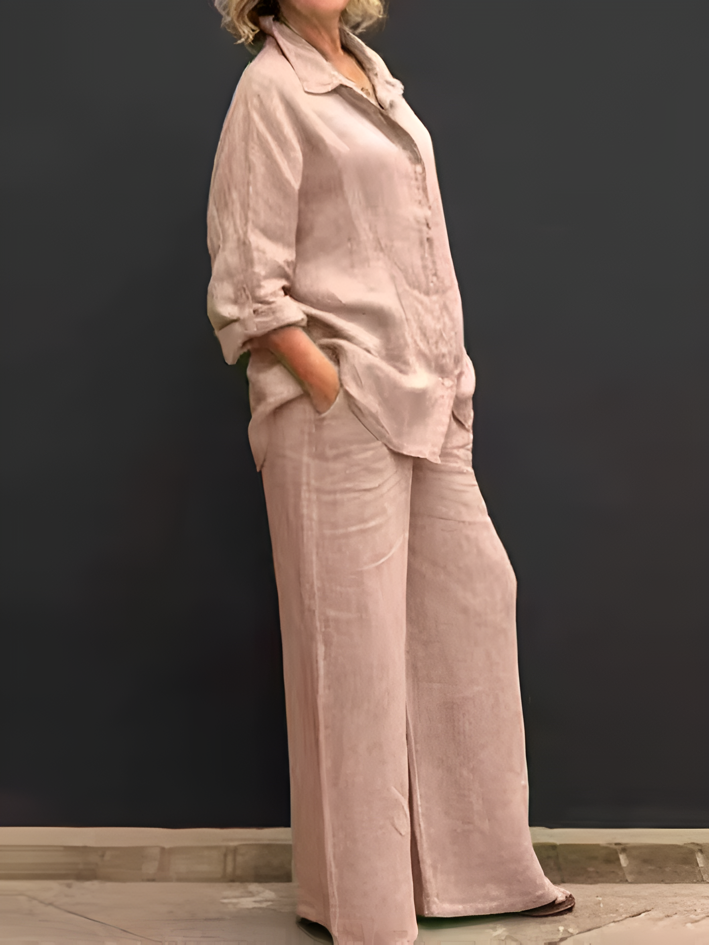 Lara | Linen Shirt Suit
