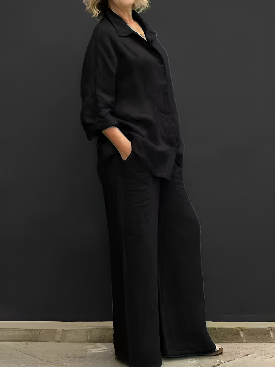 Lara | Linen Shirt Suit