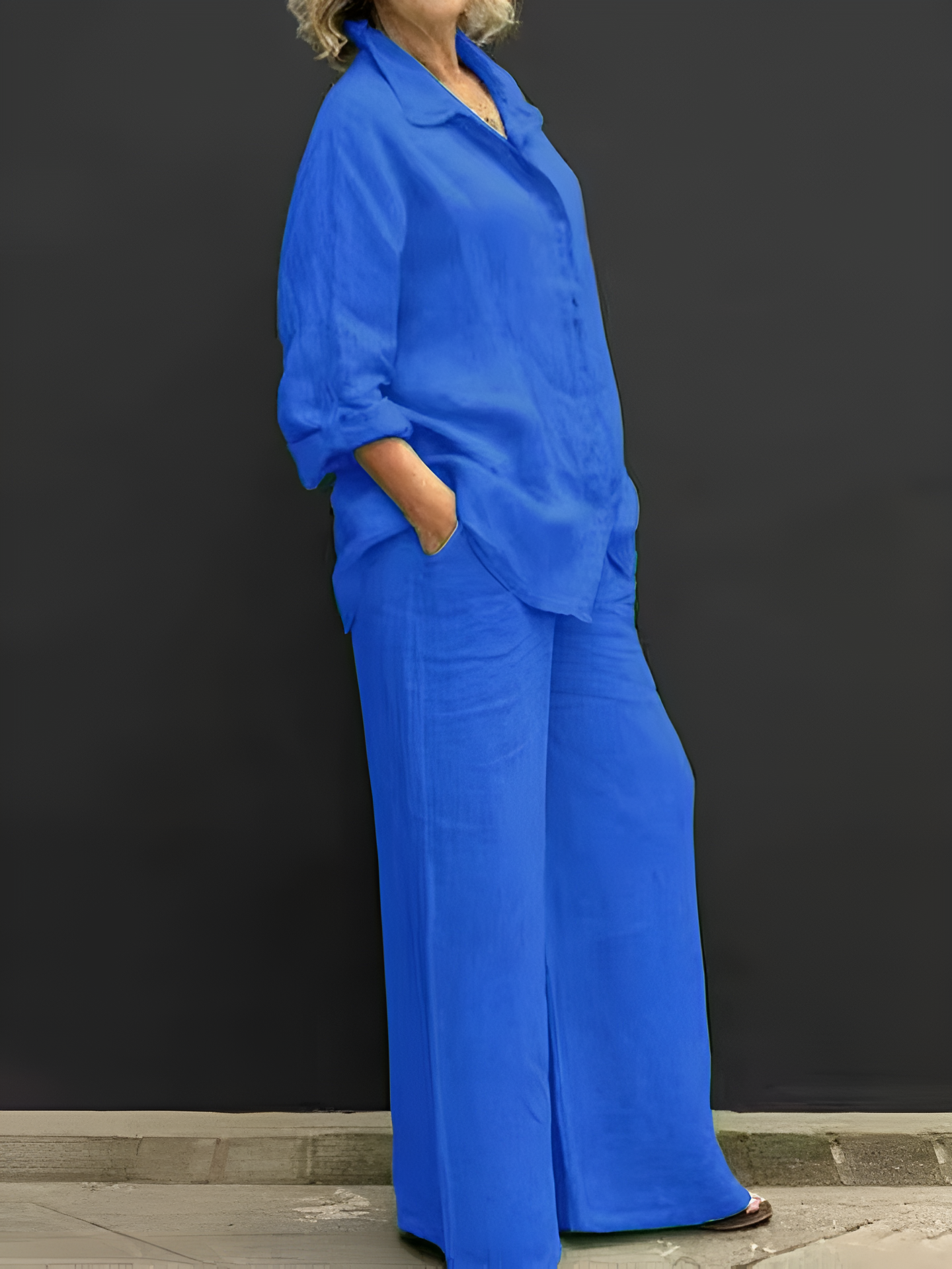 Lara | Linen Shirt Suit