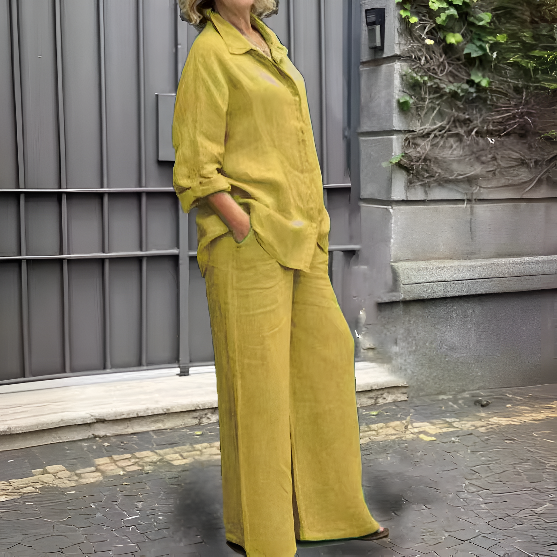 Lara | Linen Shirt Suit