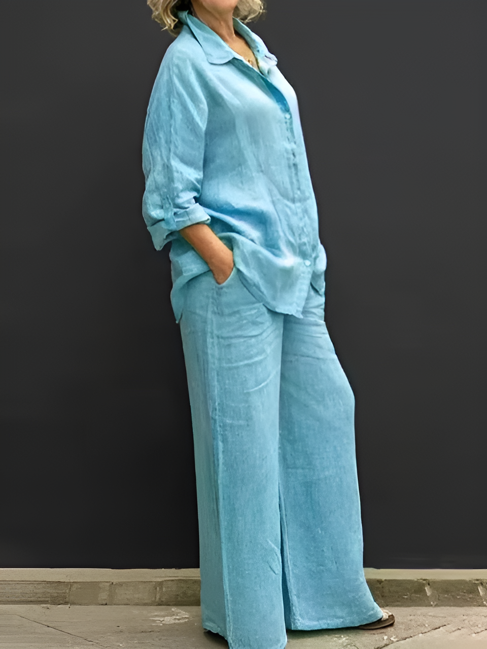 Lara | Linen Shirt Suit