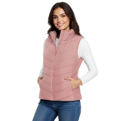 The Rowan | Quilted Gilet, Baby Pink — supplier view 1