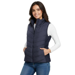 The Rowan | Quilted Gilet, Navy — supplier view 1
