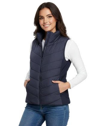 The Rowan | Quilted Gilet, Navy — supplier view 1