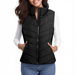 The Rowan | Quilted Gilet, Black — supplier view 2