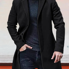 Ashcombe tailored coat in black