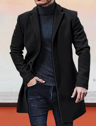 Ashcombe tailored coat in black