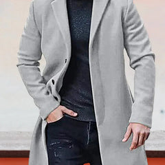 Ashcombe tailored coat in light grey