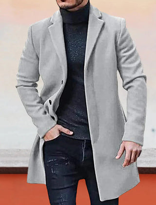 Ashcombe tailored coat in light grey