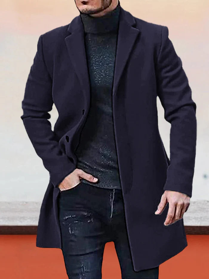 Ashcombe tailored coat in navy