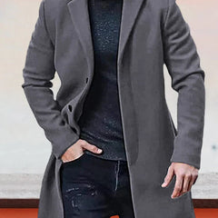 Ashcombe tailored coat in dark grey