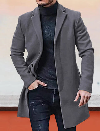 Ashcombe tailored coat in dark grey