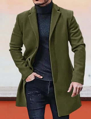 Ashcombe tailored coat in olive
