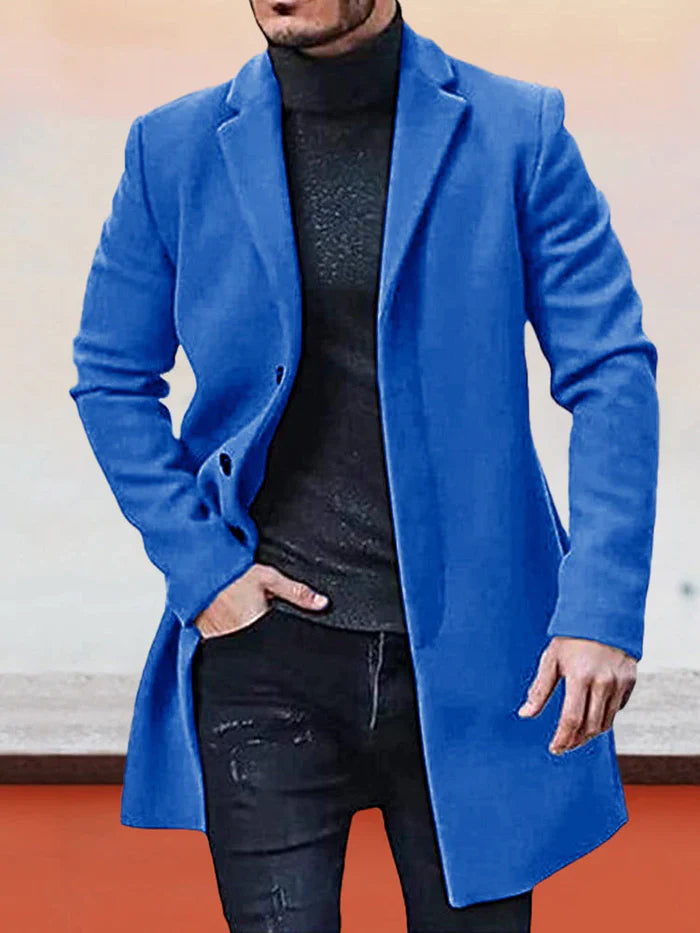 Ashcombe tailored coat in blue