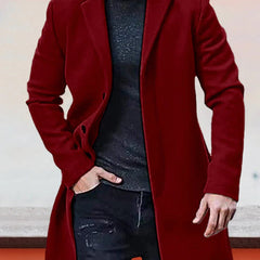 Ashcombe tailored coat in burgundy