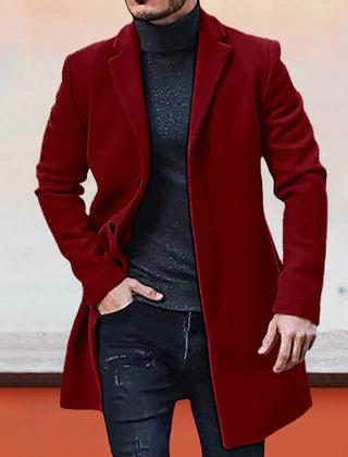 Ashcombe tailored coat in burgundy