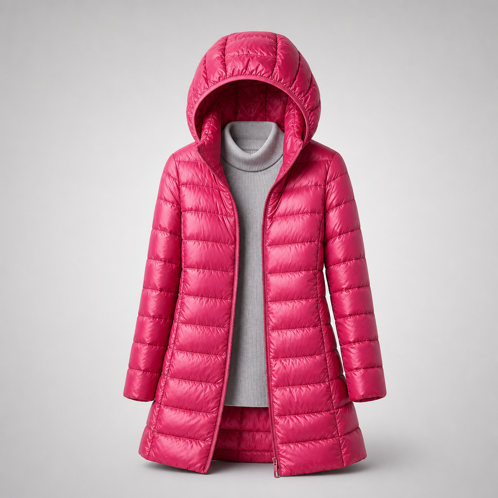The Ainsley | Hooded Longline Quilted Jacket