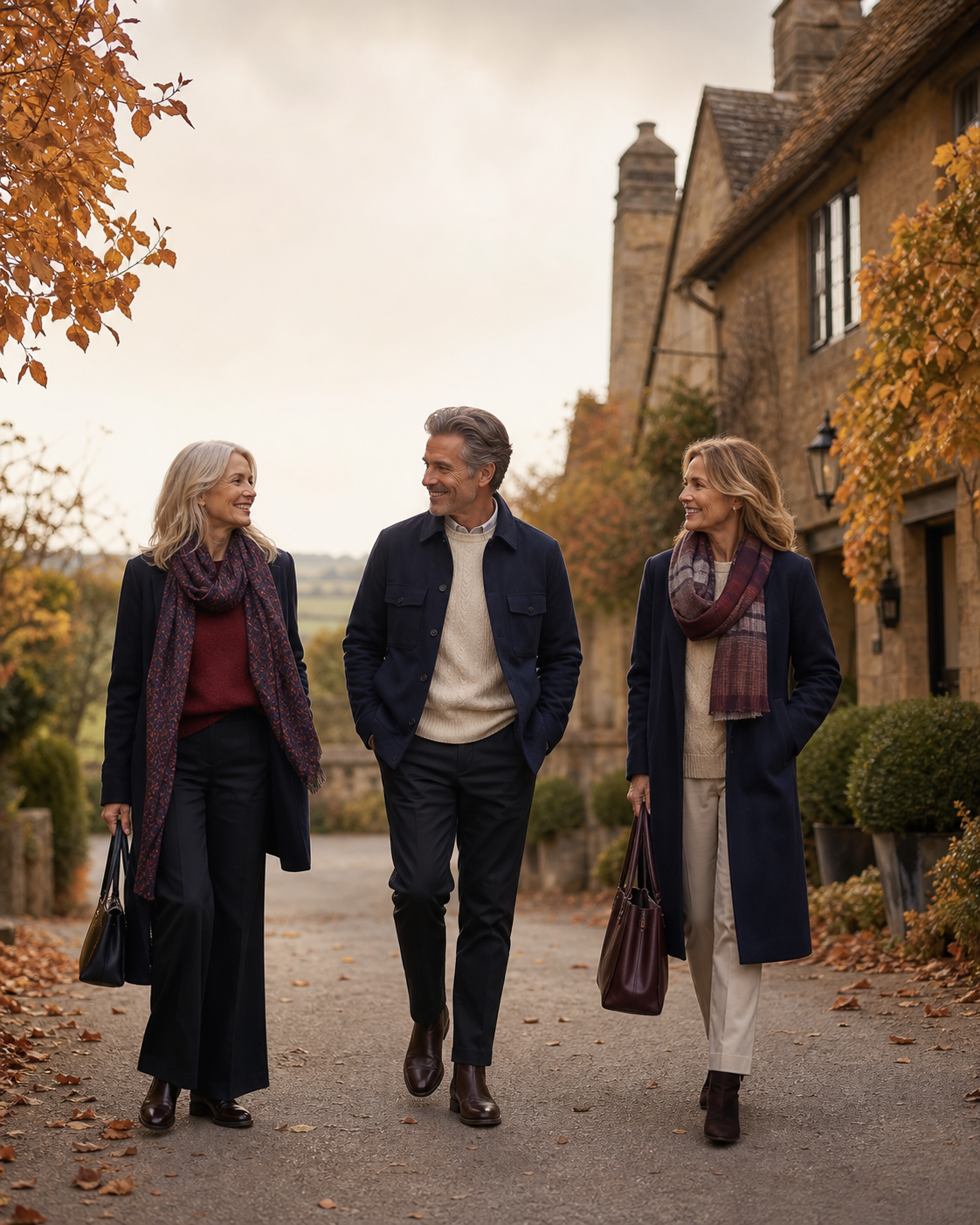 Cotswold and Rose Fall Edit group editorial portrait