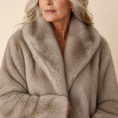 The Elspeth taupe textured coat – gallery image 4