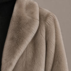 The Elspeth taupe textured coat – gallery image 5