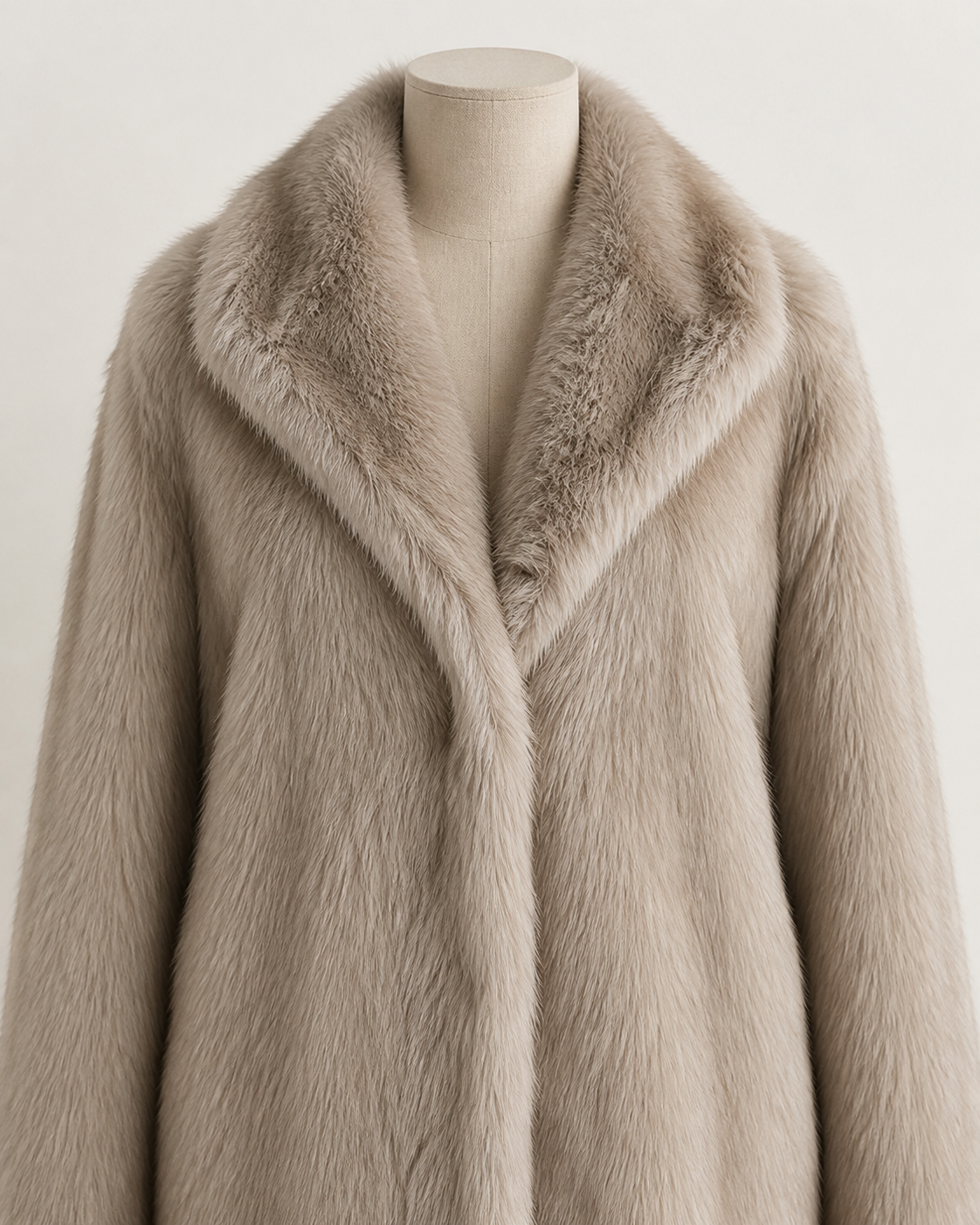 The Elspeth taupe textured coat – gallery image 7
