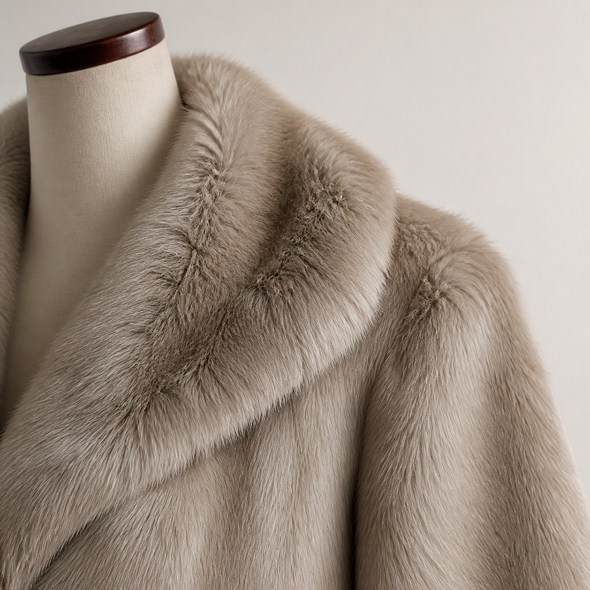 The Elspeth taupe textured coat – gallery image 8