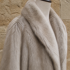 The Elspeth taupe textured coat – gallery image 11