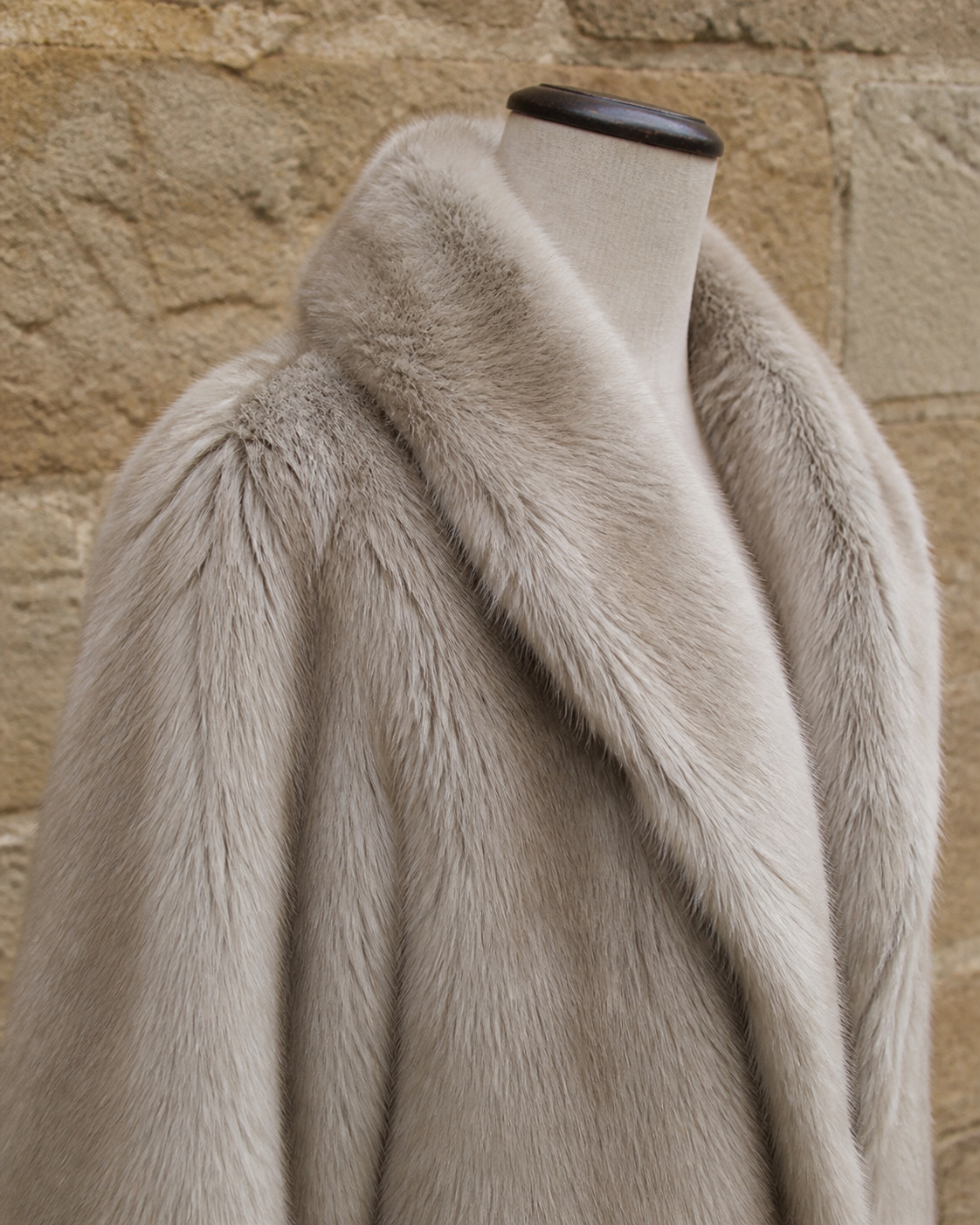 The Elspeth taupe textured coat – gallery image 11