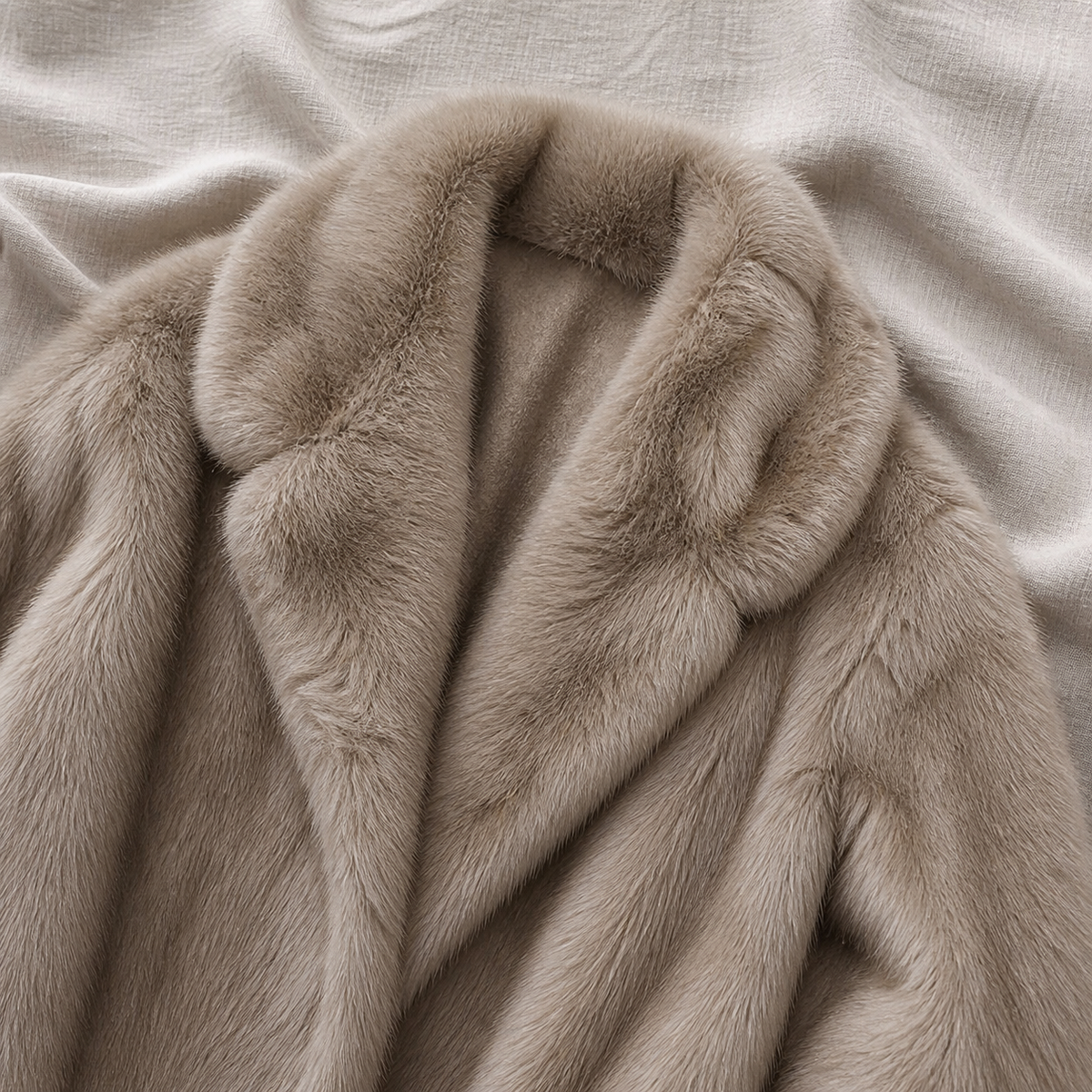 The Elspeth taupe textured coat – gallery image 12