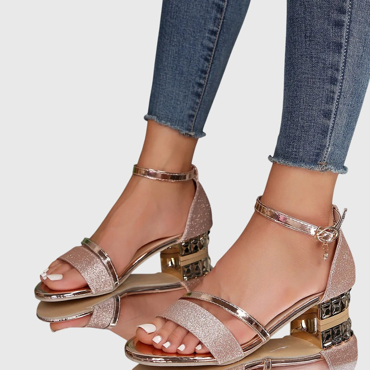 Alison | Low-Heel Strappy Sandals