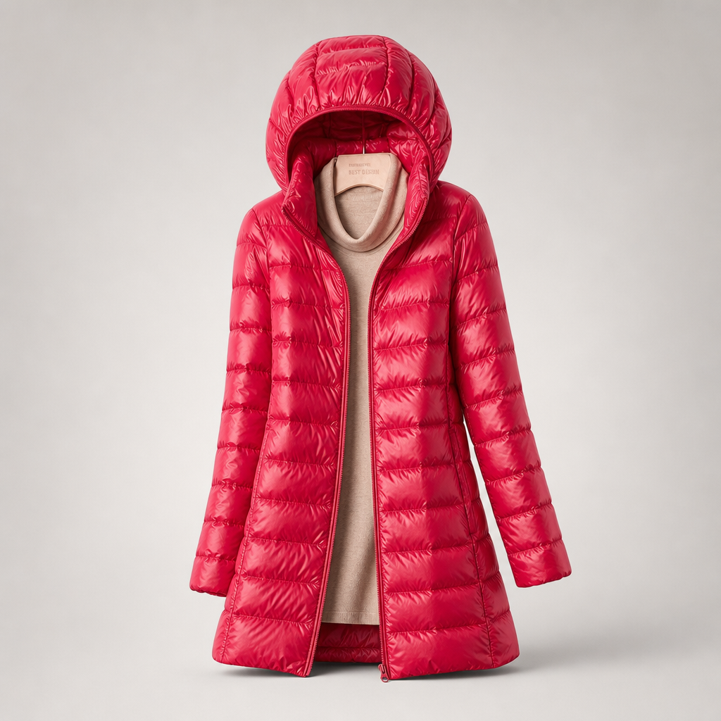 The Ainsley | Hooded Longline Quilted Jacket