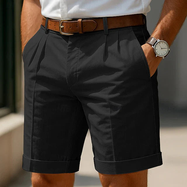 Oliver | Summer pleated chino shorts