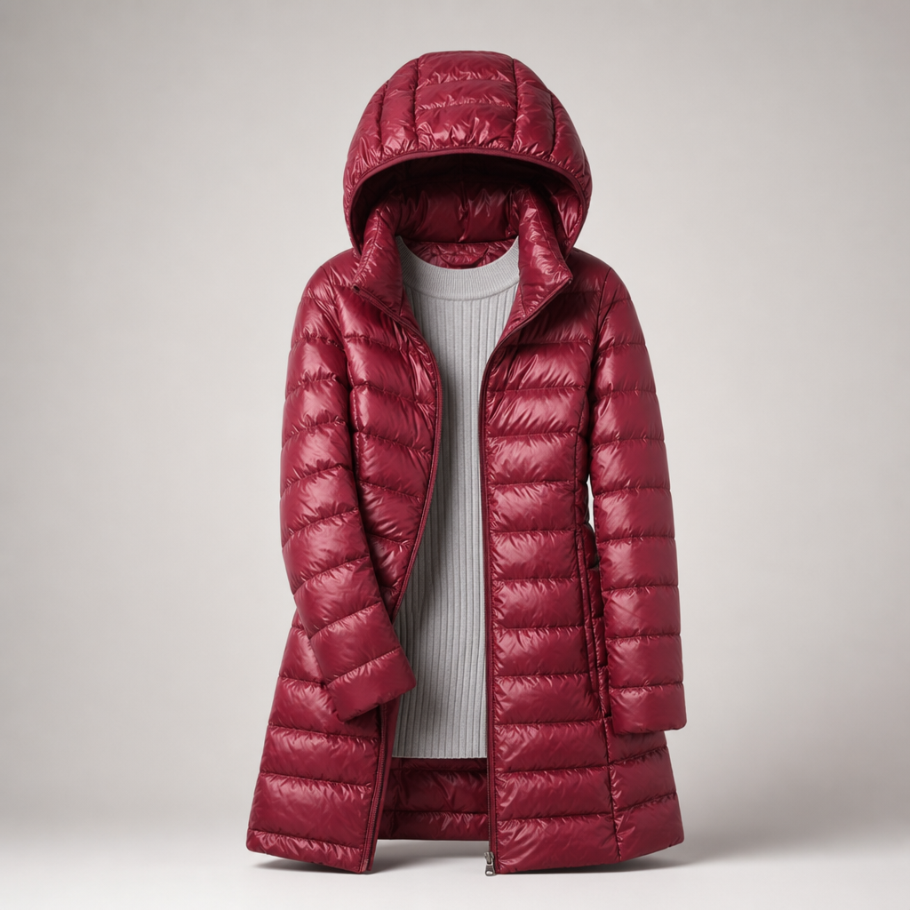 The Ainsley | Hooded Longline Quilted Jacket