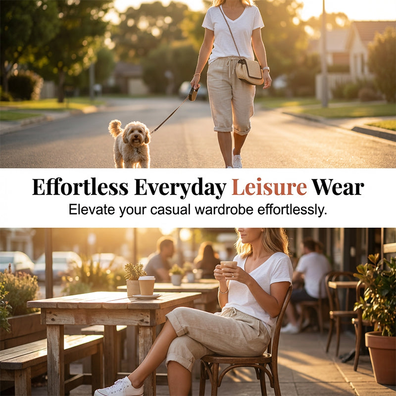 Daisy | Women's Casual Cotton Linen Capris