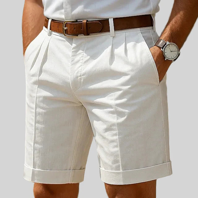 Oliver | Summer pleated chino shorts