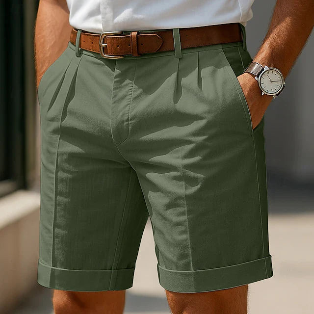 Oliver | Summer pleated chino shorts