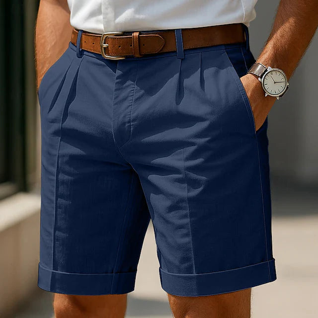 Oliver | Summer pleated chino shorts